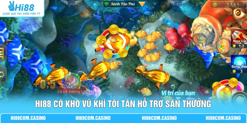 Jili Vua Đánh Cá | Đồ Họa 4K Sống Động, 15 Loài Boss Khủng 2 Hi88 có kho vũ khí tối tân hỗ trợ săn thưởng