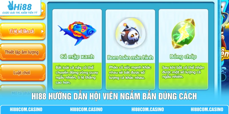 BG Bắn Cá Tây Du - Điểm Độc Đáo Trong Cách Thức Săn Thưởng 3 Hi88 hướng dẫn hội viên ngắm bắn đúng cách
