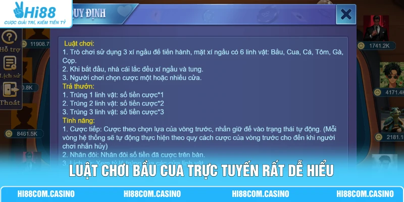 Bầu Cua - Khám Phá 3 Phòng Cược Đặc Biệt Trong Trò Chơi 1 Luật chơi bầu cua trực tuyến rất dễ hiểu