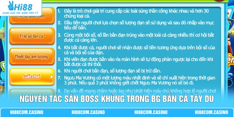 BG Bắn Cá Tây Du - Điểm Độc Đáo Trong Cách Thức Săn Thưởng 2 Nguyên tắc săn Boss khủng trong BG bắn cá Tây Du