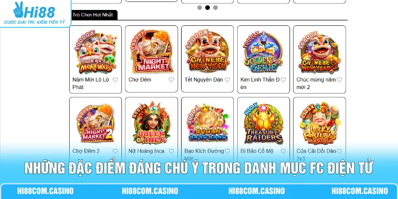 FC Điện Tử - Khám Phá Kho Trò Chơi Với Nhiều Chủ Đề Đặc Sắc 1 Những đặc điểm đáng chú ý trong danh mục FC điện tử