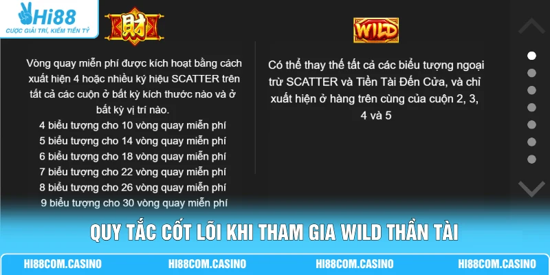Wild Thần Tài - Săn Jackpot Cực Khủng Cùng Sân Chơi Hi88 2 Quy tắc cốt lõi khi tham gia Wild Thần Tài