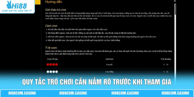 Xóc Đĩa | Giao Diện 3D Sắc Nét Tỷ Lệ Thưởng 1 Ăn 95 Siêu Hot 2 Quy tắc trò chơi cần nắm rõ trước khi tham gia