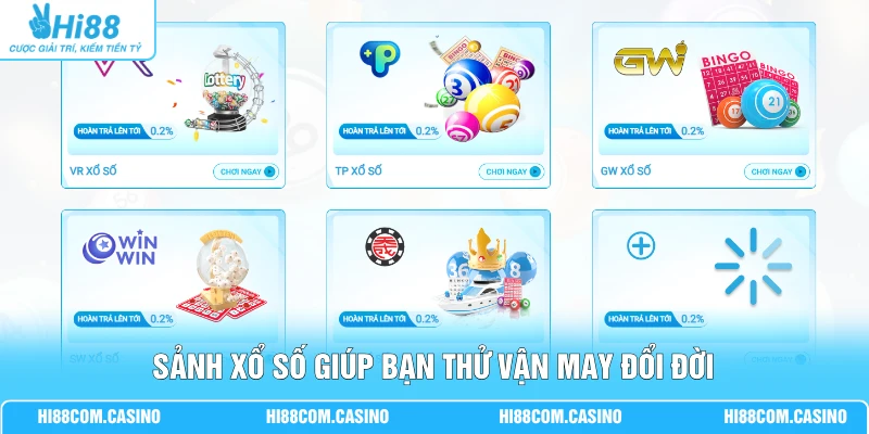 Sảnh Xổ Số - Hướng Dẫn Cách Cá Cược 3 Loại Hình Hấp Dẫn 1 Sảnh xổ số giúp bạn thử vận may đổi đời