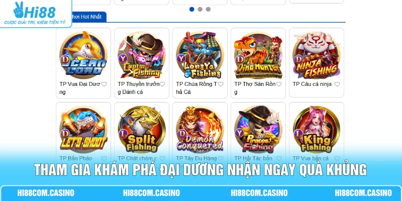 TP Bắn Cá - Khám Phá Kho Game Đại Dương Đa Dạng, Kỳ Bí 2 Tham gia khám phá đại dương nhận ngay quà khủng